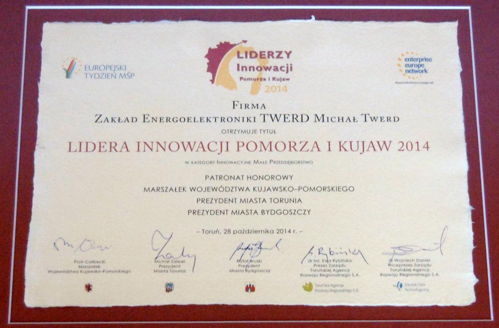 Liderzy Innowacji 2014